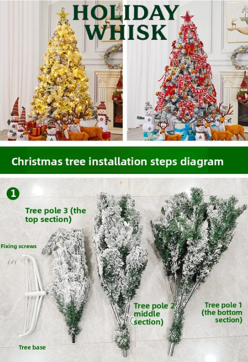 Snowy Christmas Tree – 45 cm Artificial Pine with Frosted Tips