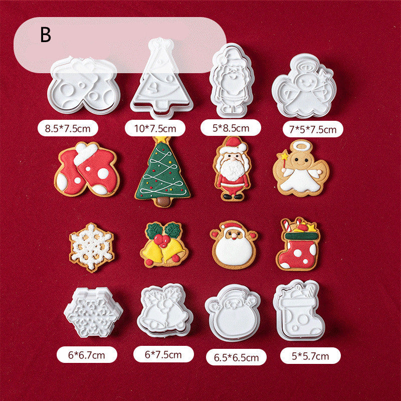 Christmas Cookie Cutter Set - Stainless Steel Cookie Molds for Holiday Baking