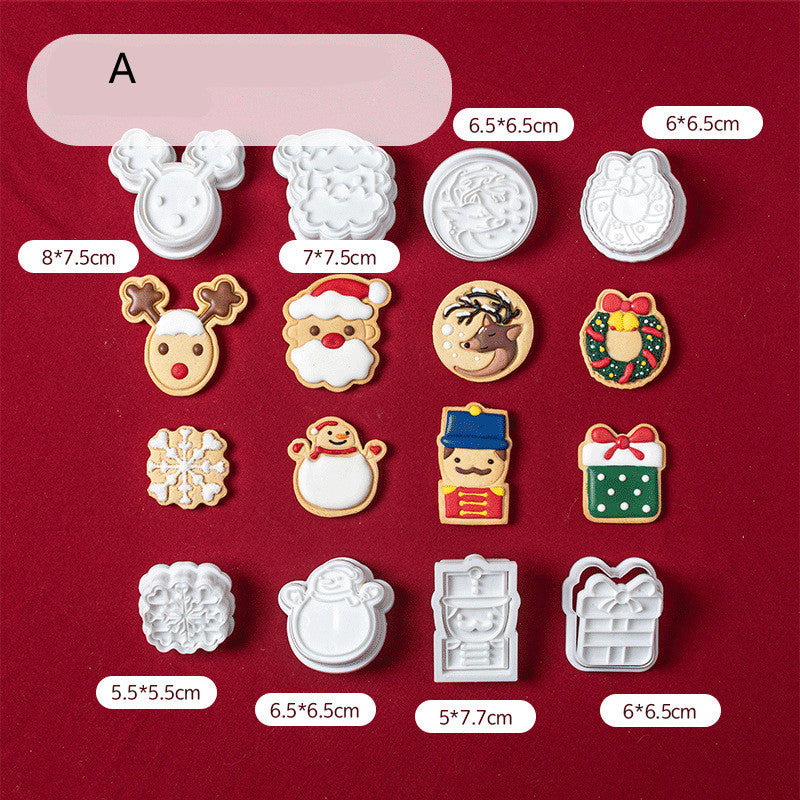 Christmas Cookie Cutter Set - Stainless Steel Cookie Molds for Holiday Baking