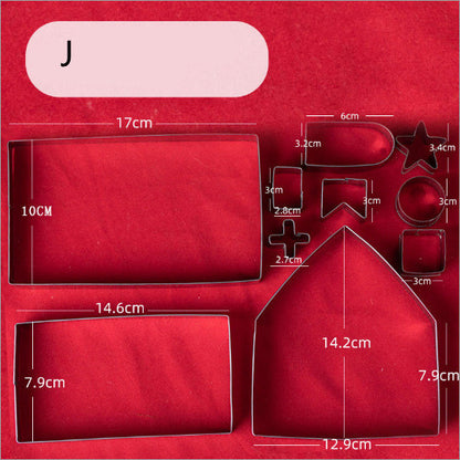Christmas Cookie Cutter Set - Stainless Steel Cookie Molds for Holiday Baking