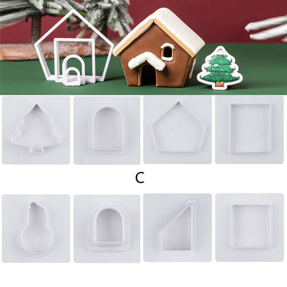 Christmas Cookie Cutter Set - Stainless Steel Cookie Molds for Holiday Baking