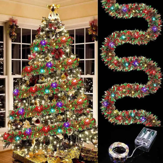 Christmas Garland With LED Lights